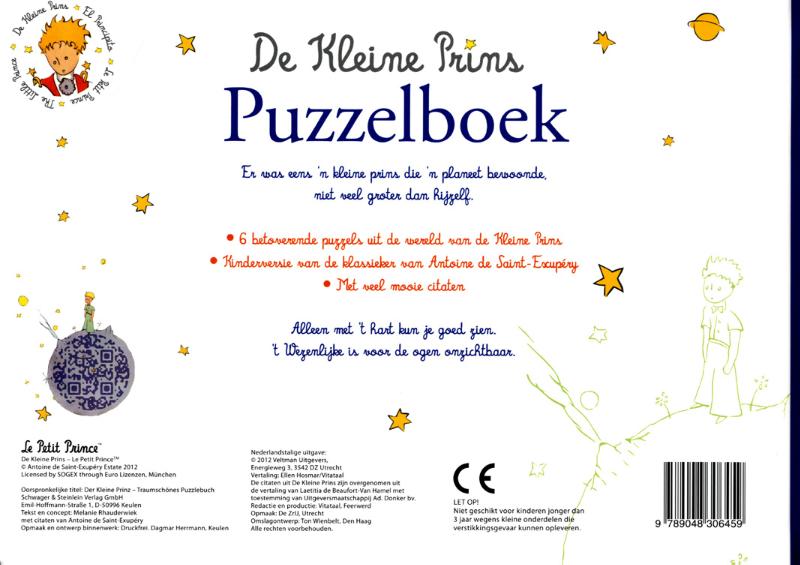 Achterkant van Puzzelboek