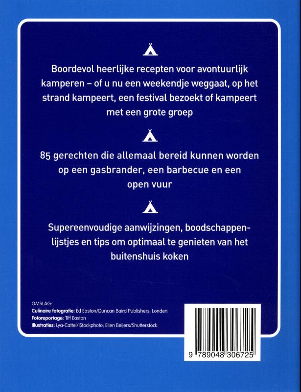 Achterkant van Het campingkookboek
