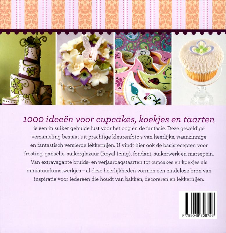 Achterkant van 1000 ideeen voor cupcakes koekjes en taarten