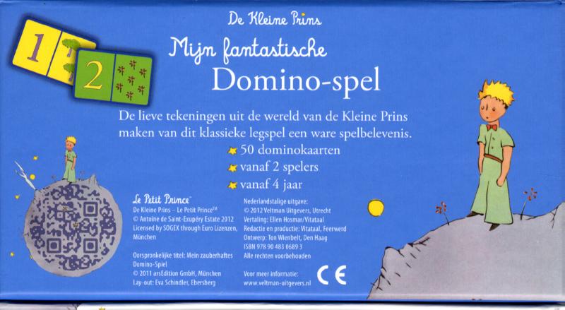 Achterkant van Mijn fantastische domino spel