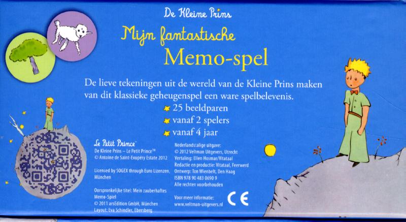 Achterkant van Mijn fantastische memo-spel