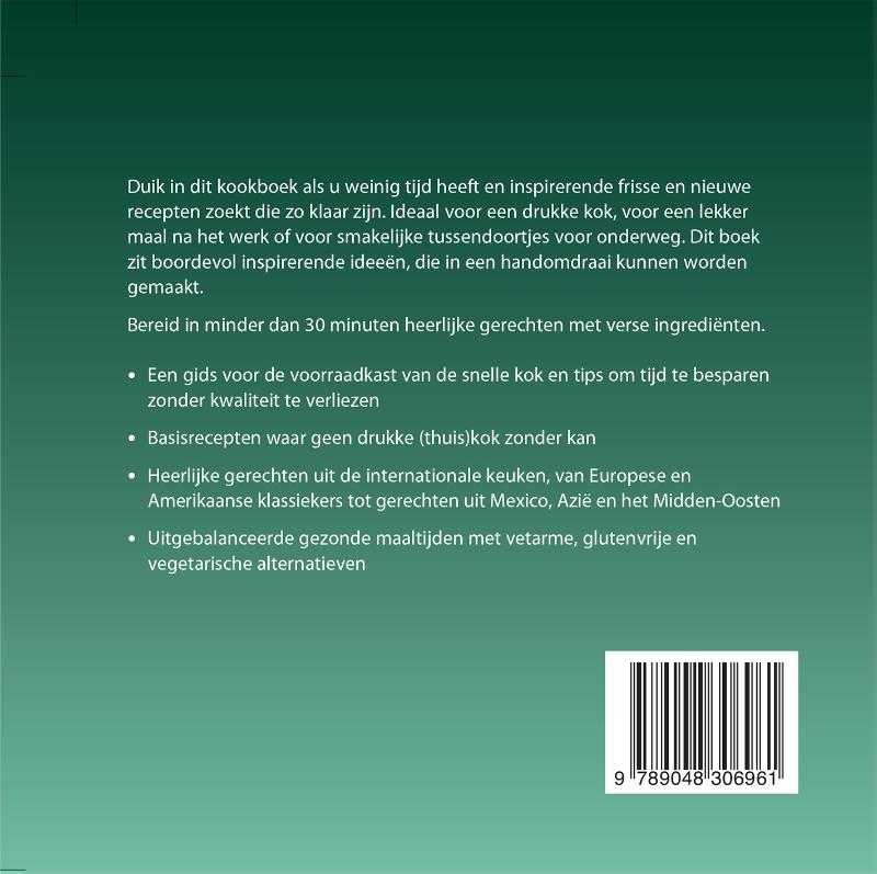 Achterkant van 500 snelle gerechten