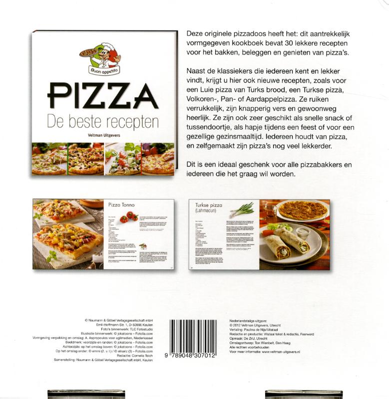 Achterkant van Pizza