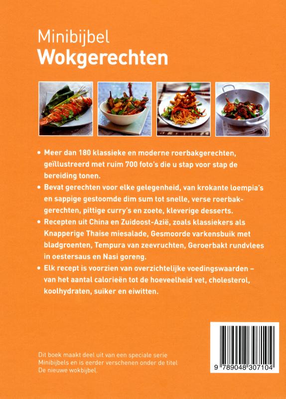 Achterkant van Wokgerechten