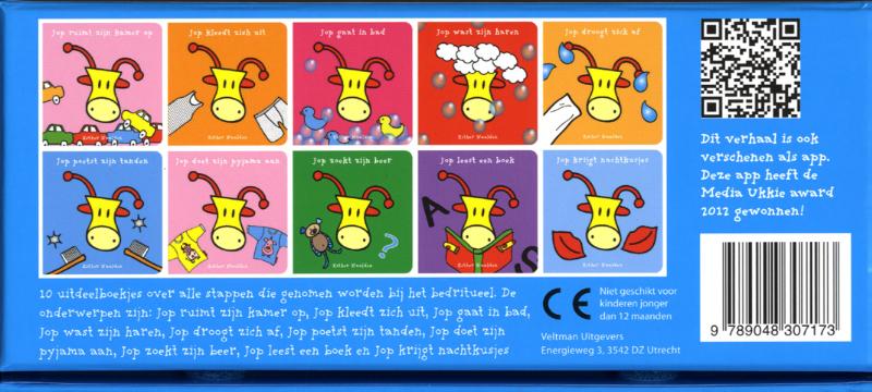 Achterkant van Uitdeelboekjes