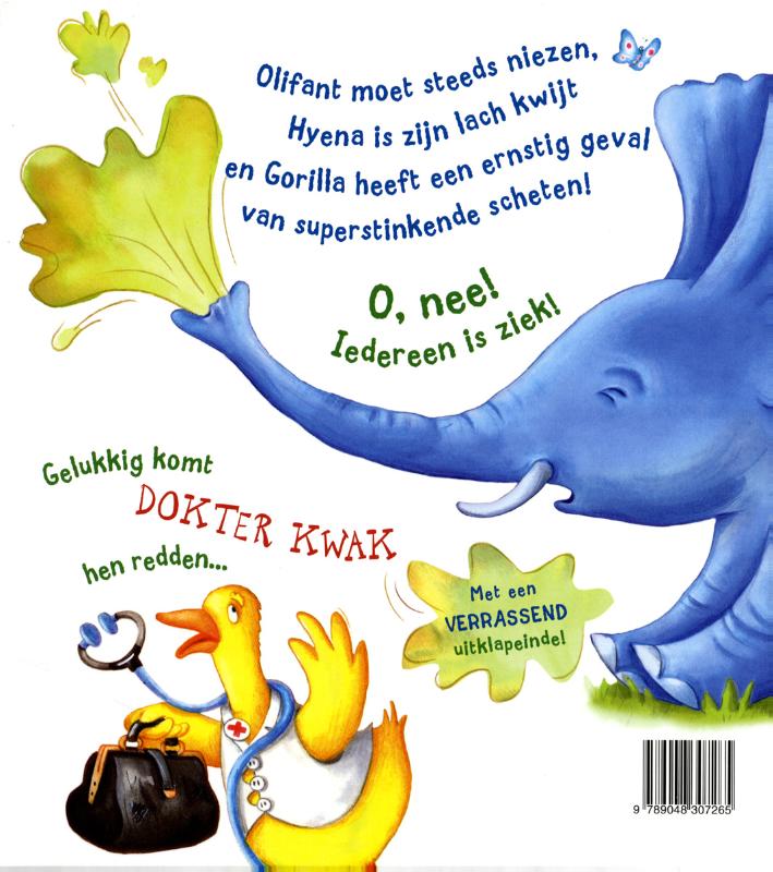 Achterkant van Dokter Kwak