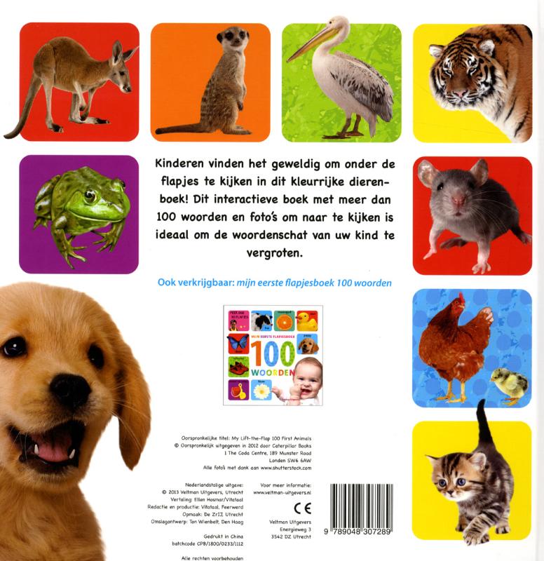 Achterkant van 100 dieren