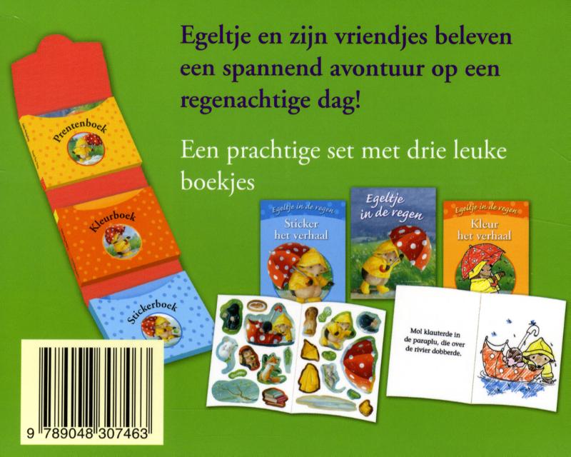 Achterkant van Spelen met Egeltje