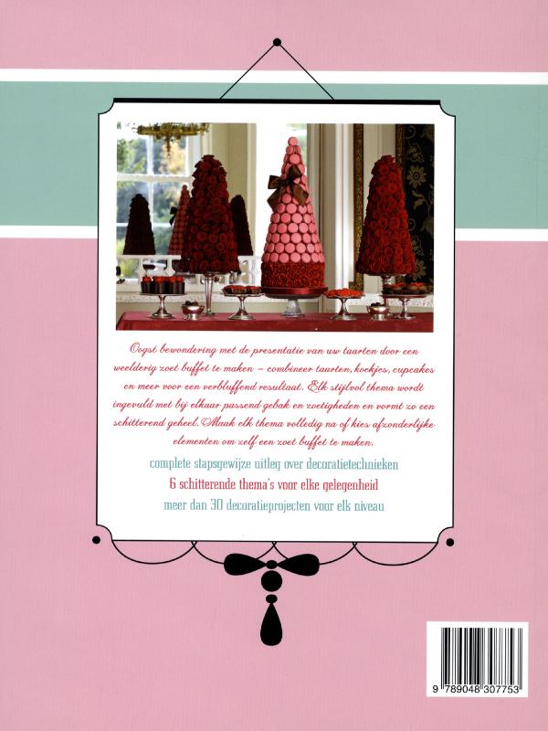 Achterkant van The cake parlour sweet tables