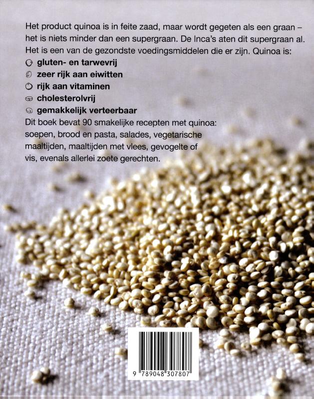 Achterkant van Koken met quinoa
