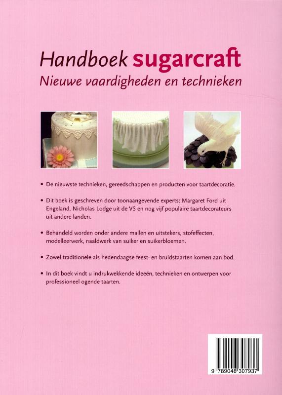 Achterkant van Handboek sugarcraft, nieuwe vaardigheden en technieken
