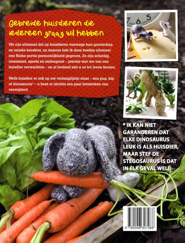 Achterkant van Gebreide huisdieren
