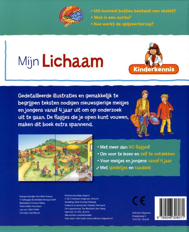 Achterkant van Kinderkennis - Mijn lichaam