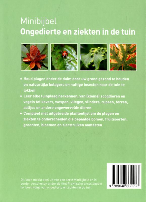 Achterkant van Ongedierte en ziekten in de tuin