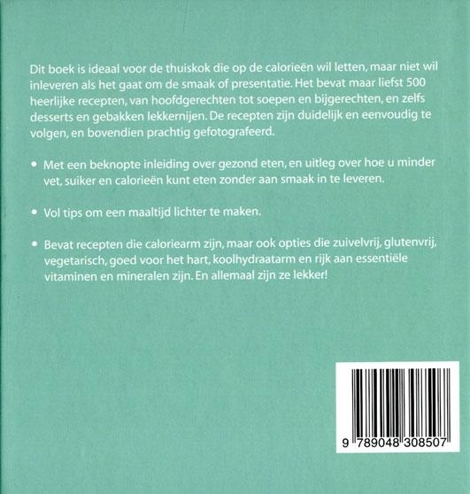 Achterkant van 500 lightgerechten
