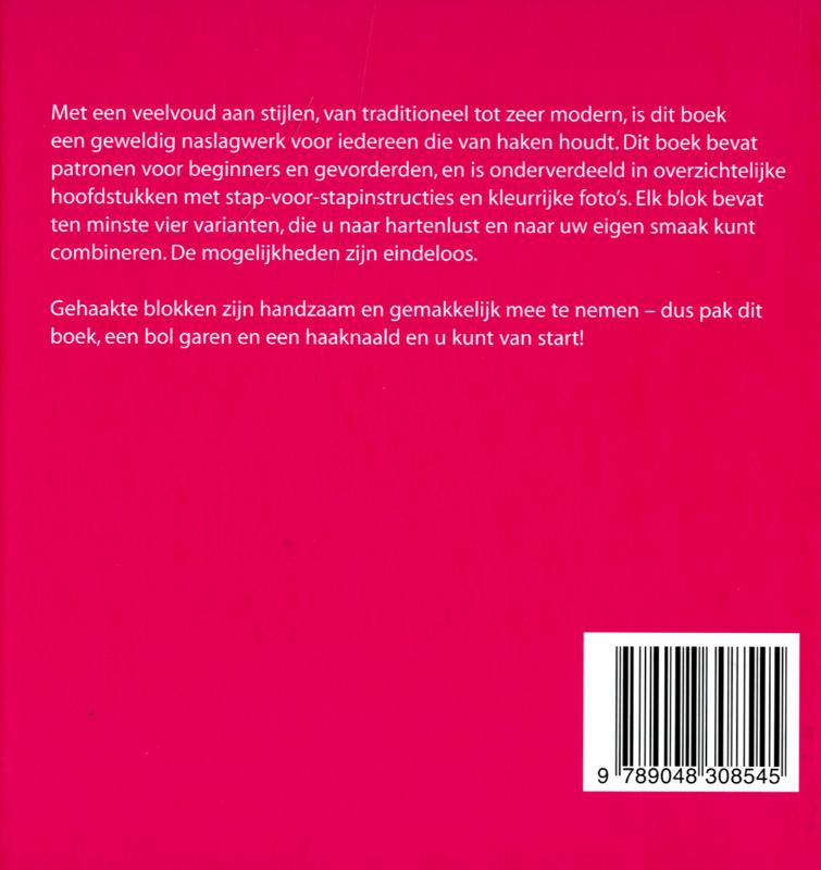 Achterkant van Blokmotieven haken