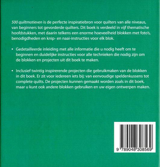 Achterkant van Quiltmotieven