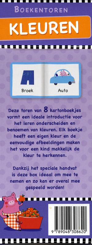 Achterkant van Boekentoren: kleuren