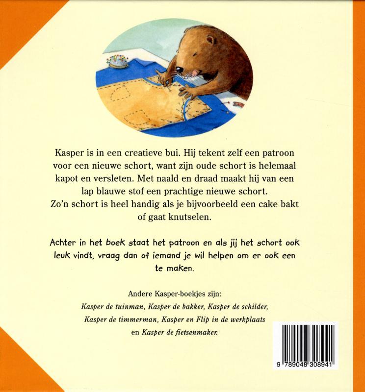Achterkant van Kasper de kleermaker