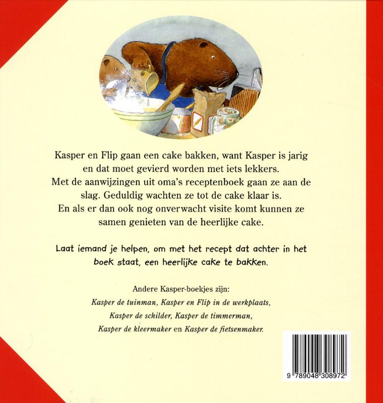 Achterkant van Kasper de bakker