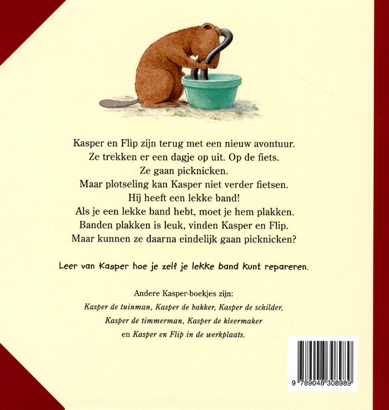 Achterkant van Kasper de fietsenmaker