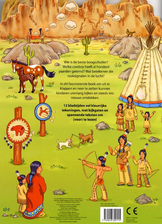 Achterkant van Mijn speelboek indianen en cowboys