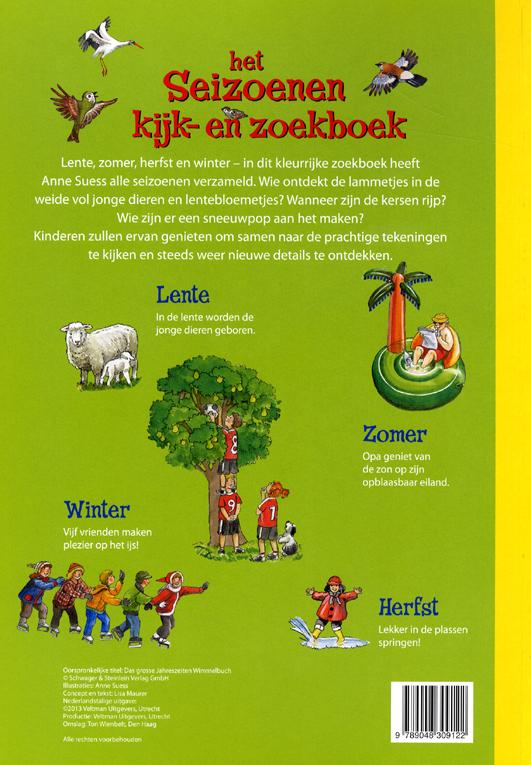 Achterkant van Het seizoenen kijk- en zoekboek