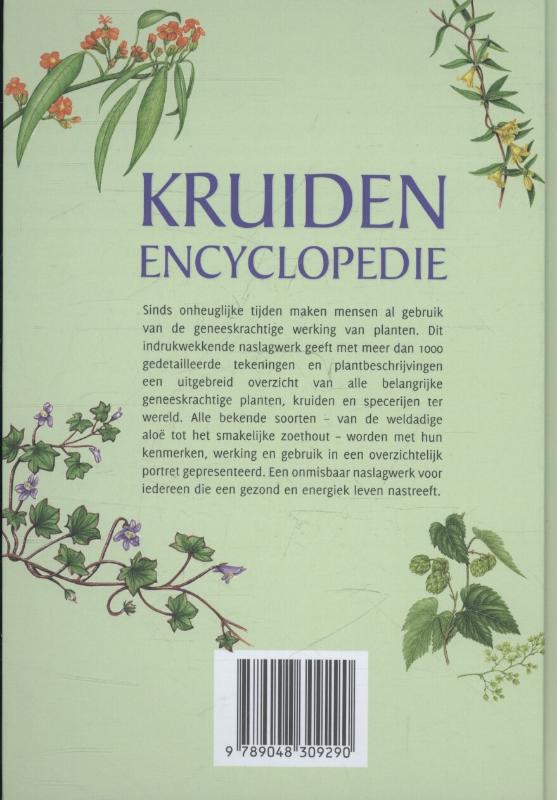Achterkant van De kruidenencyclopedie