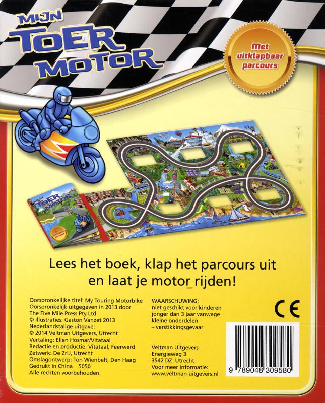 Achterkant van Mijn toermotor