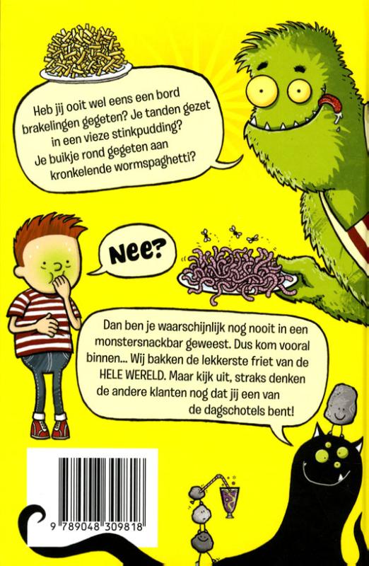 Achterkant van De monstersnackbar