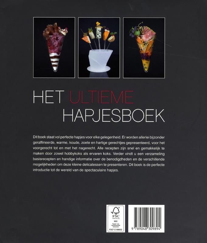 Achterkant van Het ultieme hapjesboek
