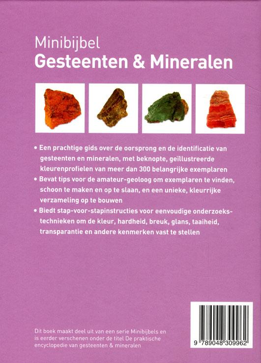 Achterkant van Gesteenten en mineralen