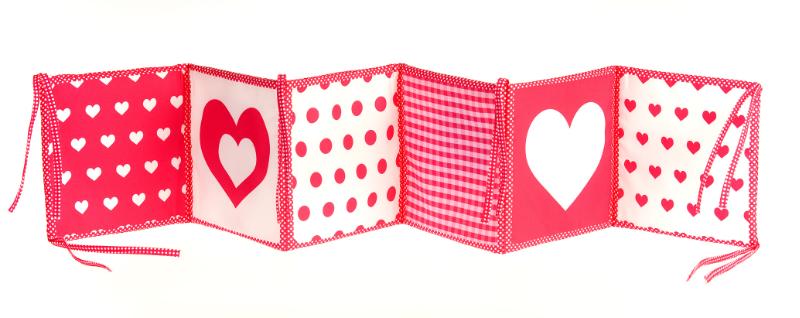 Achterkant van Boxhangboekje roze tijger