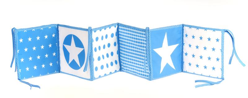 Achterkant van Boxhangboekje blauw giraf