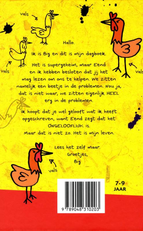 Achterkant van Het supergeheime dagboek van big