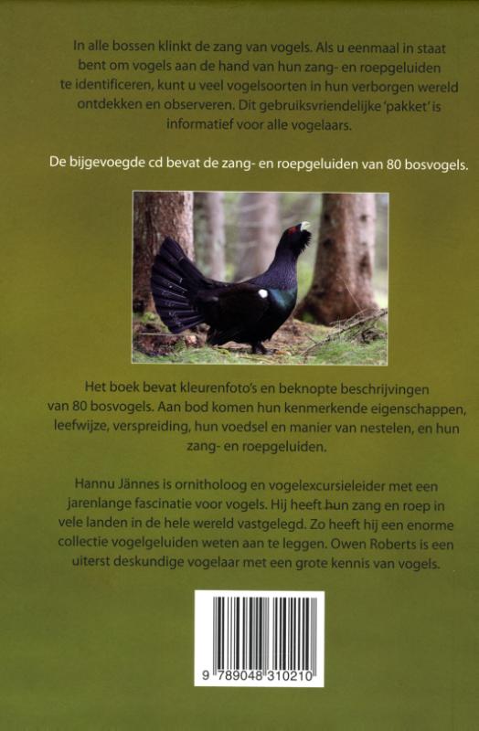 Achterkant van Bosvogelgids