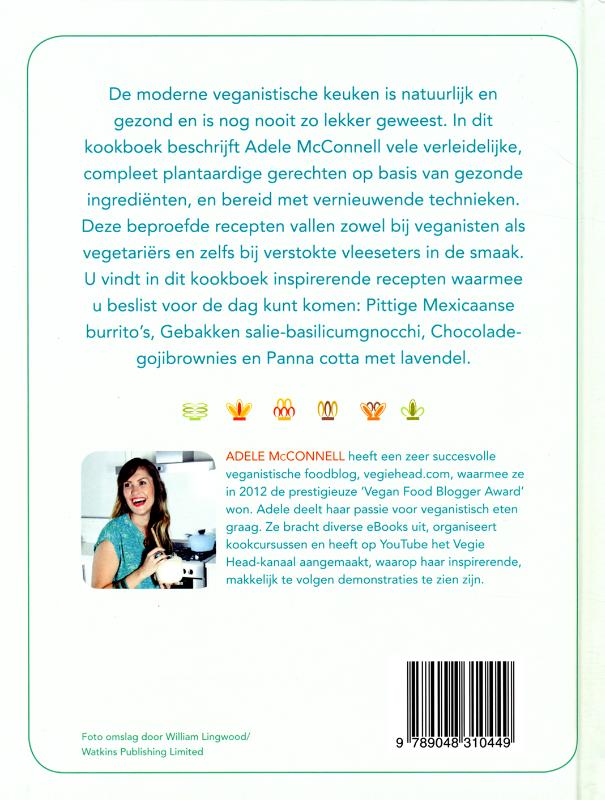 Achterkant van Het vegan kookboek