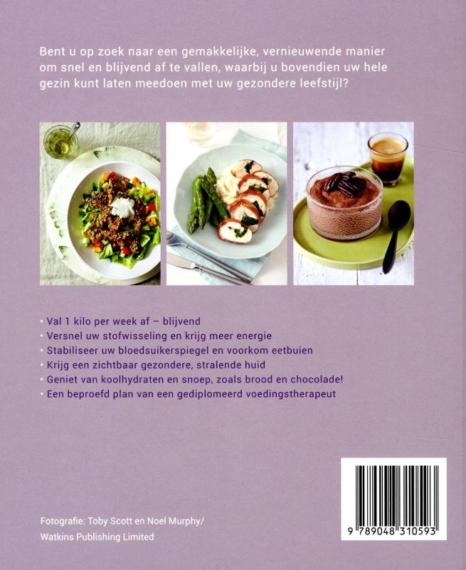 Achterkant van Het nieuwe koolhydraatarme kookboek
