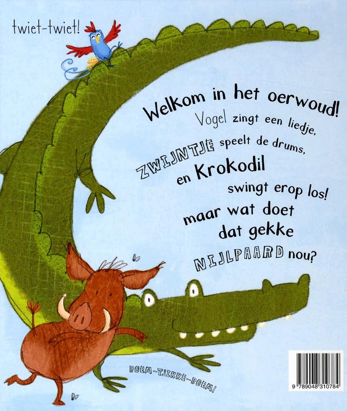 Achterkant van Nijlpaards billenrap