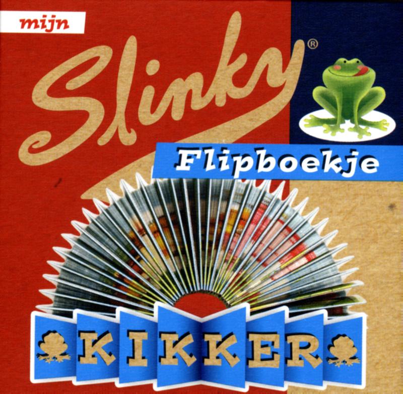 Achterkant van Mijn slinky flipboekje kikker