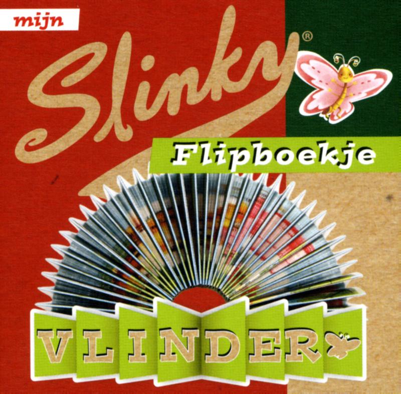 Achterkant van Mijn slinky flipboekje vlinder