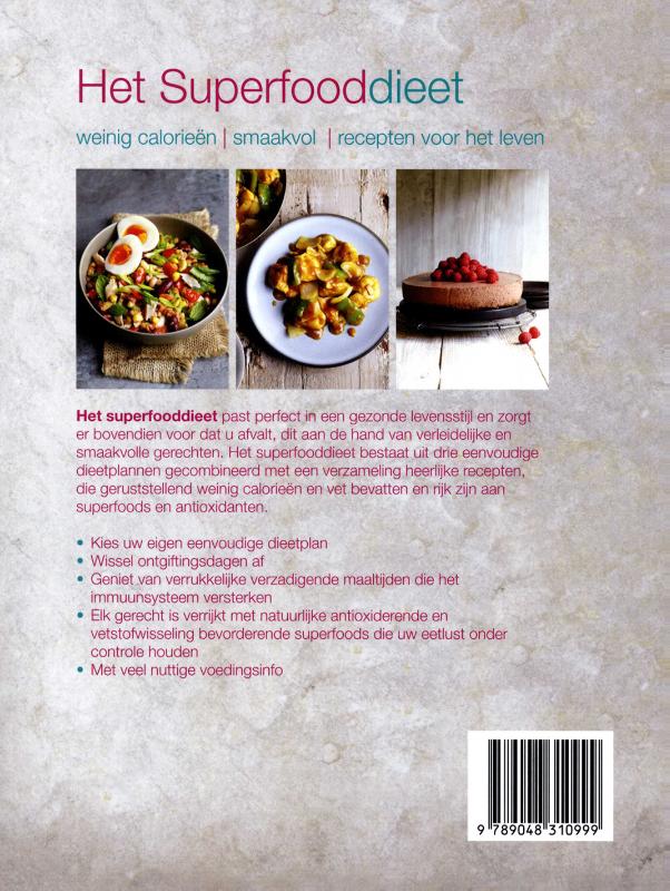 Achterkant van Het superfooddieet