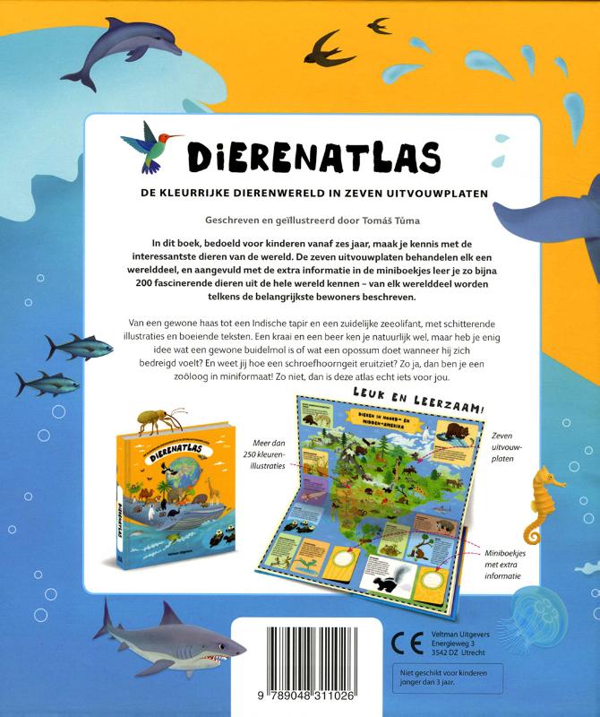 Achterkant van Dierenatlas