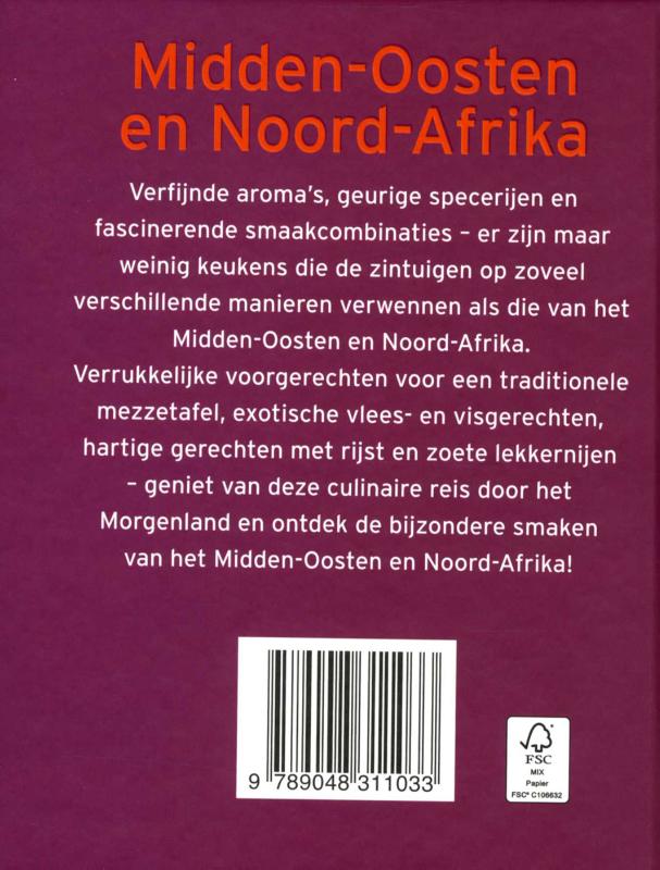 Achterkant van Midden-Oosten en Noord-Afrika