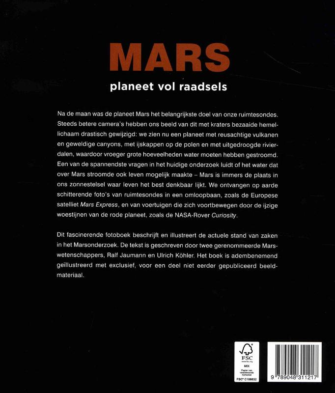 Achterkant van Mars