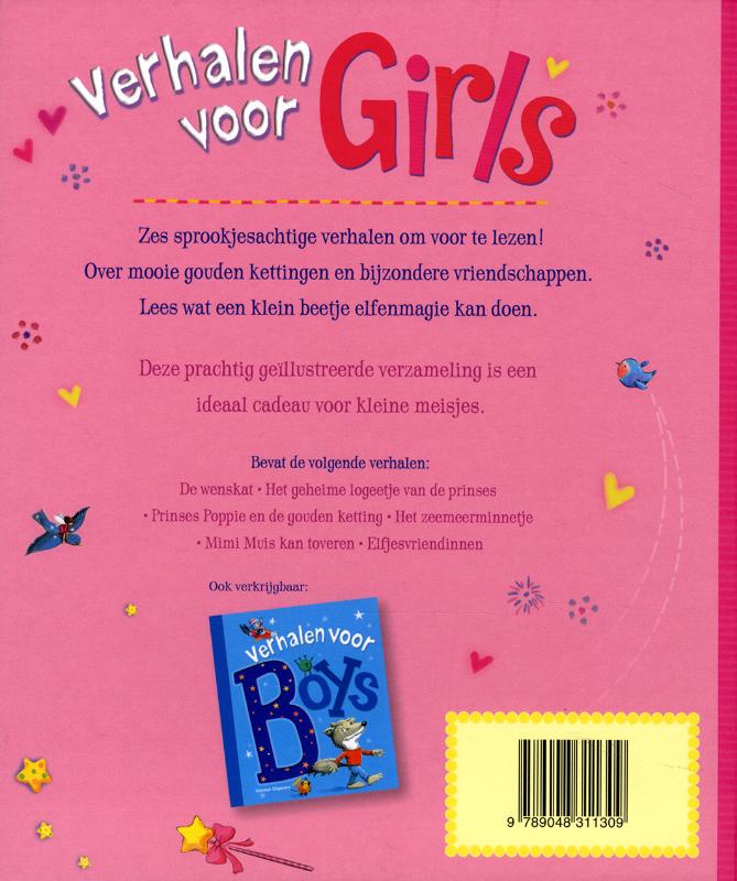 Achterkant van Verhalen voor girls