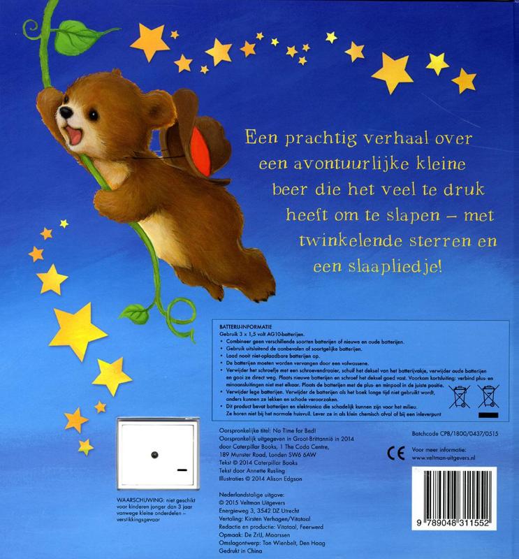 Achterkant van Geen tijd om te slapen!