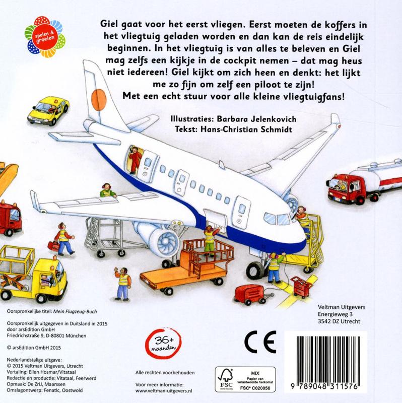 Achterkant van Mijn vliegtuigboek
