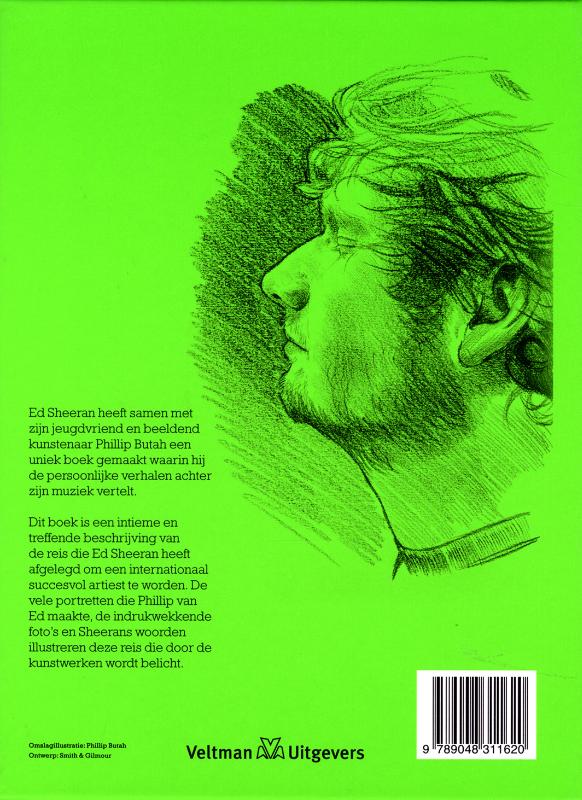 Achterkant van Ed Sheeran