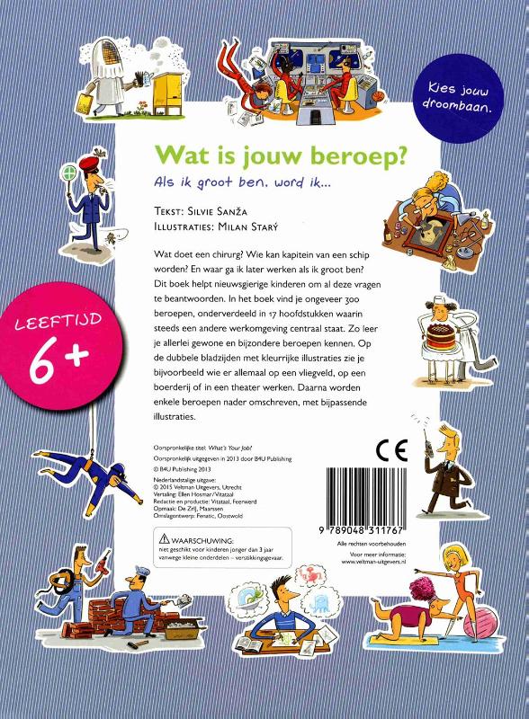 Achterkant van Wat is jouw beroep?